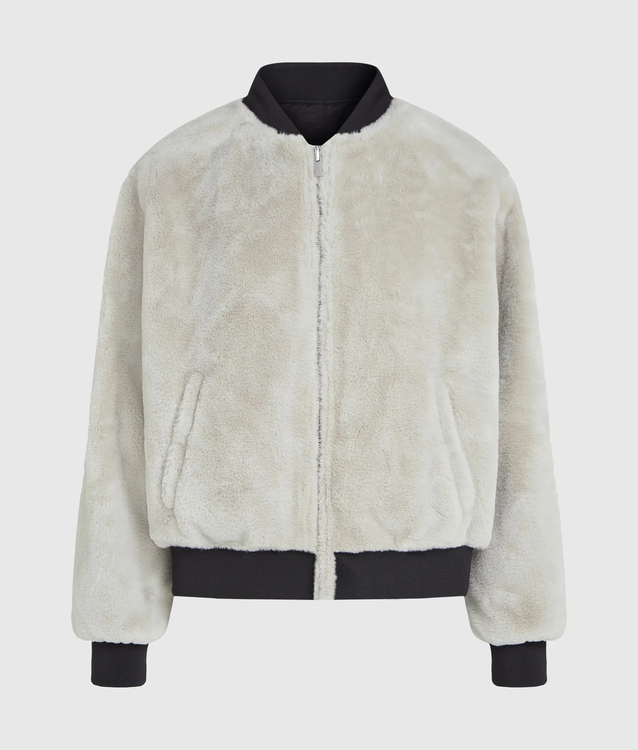 KARL LAGERFELD JEANS - Revesible Faux Fur Bomber