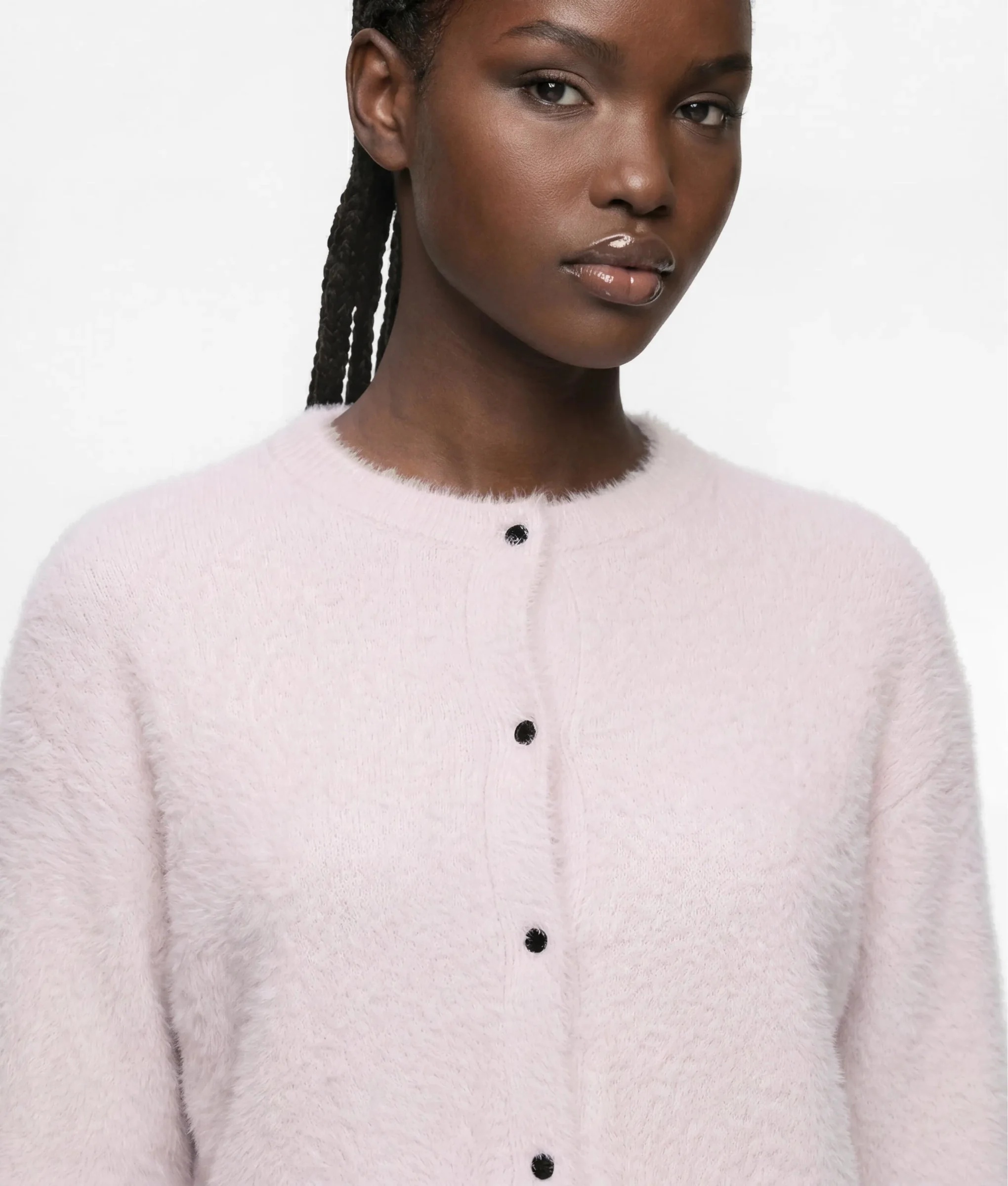 KARL LAGERFELD JEANS - Cropped Knit Cardigan