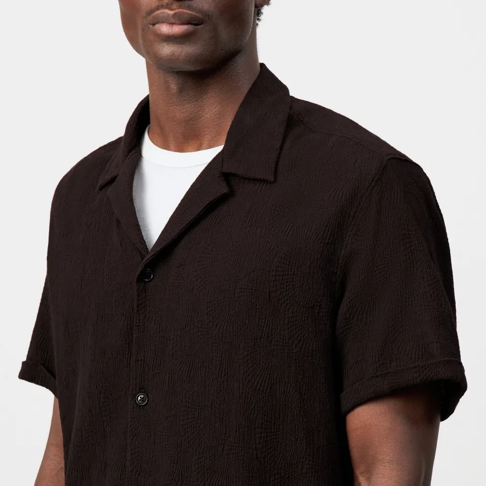 DRYKORN - Bijan Casual Short Sleeve Shirt In Light Jacquard