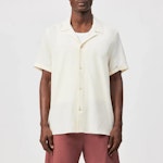 Bijan Casual Short Sleeve Shirt In Light Jacquard