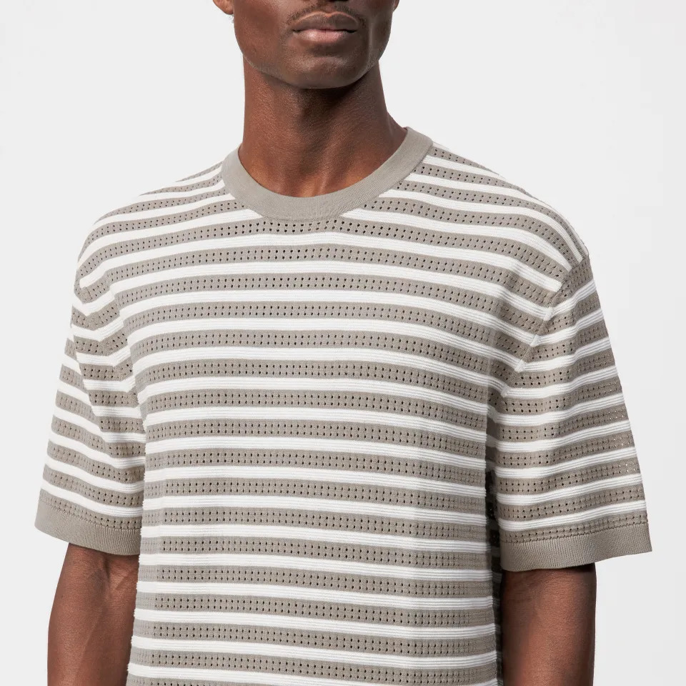DRYKORN - Pure Cotton Striped Short-sleeve T-shirt