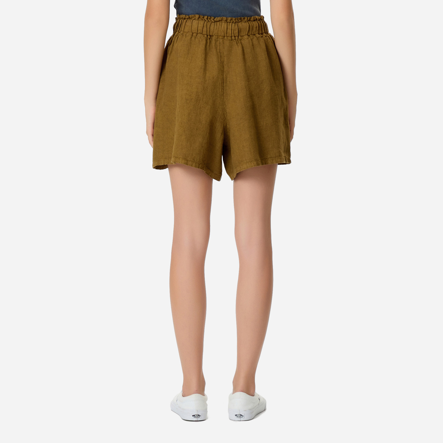 DIRTY LAUNDRY - Relaxed Linen Bermuda