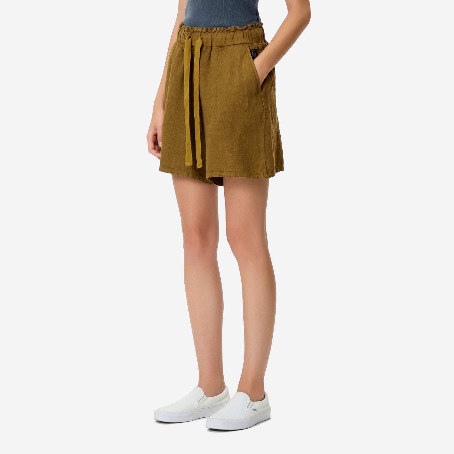 DIRTY LAUNDRY - Relaxed Linen Bermuda