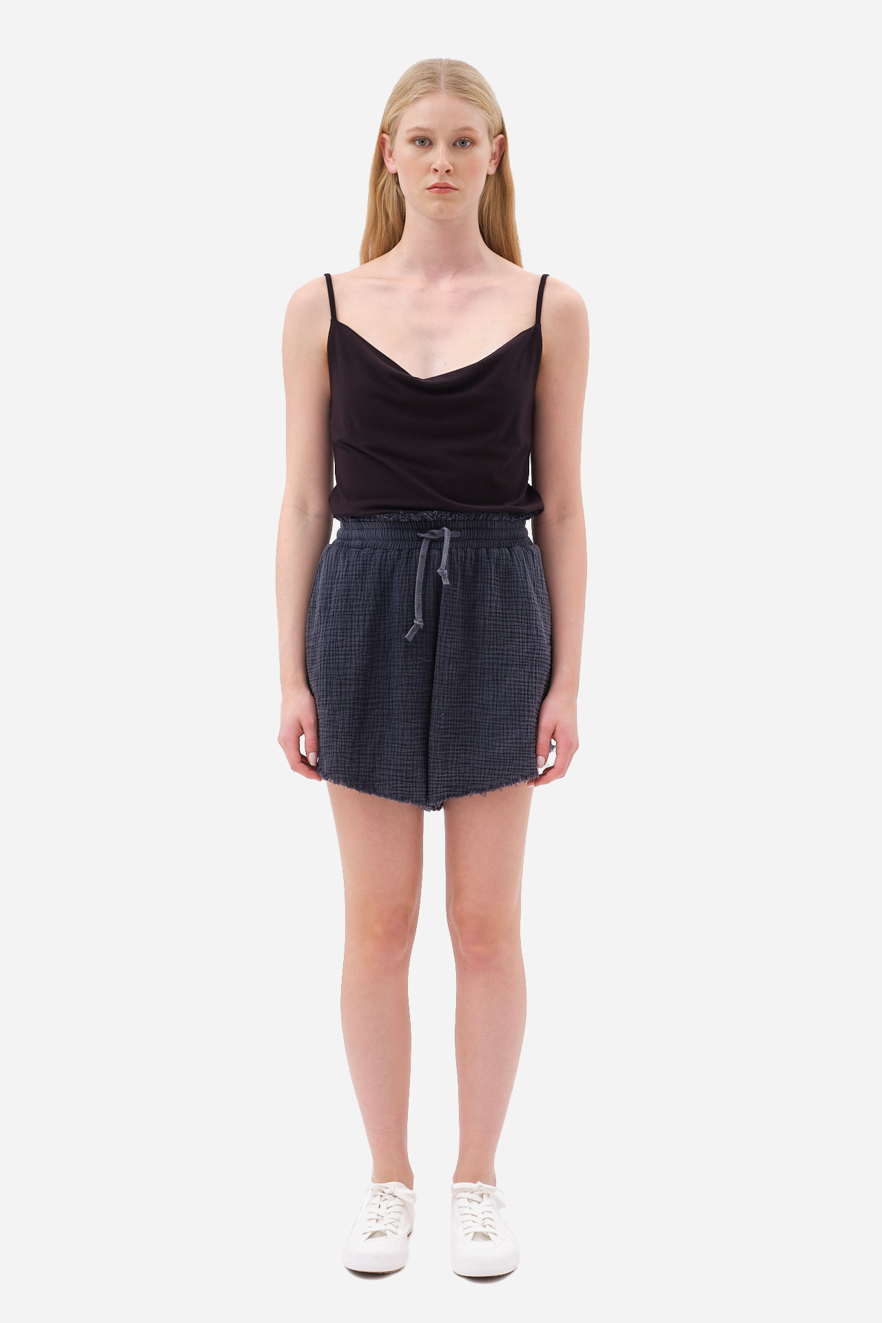 DIRTY LAUNDRY - Relaxed Shorts With Raw Edges