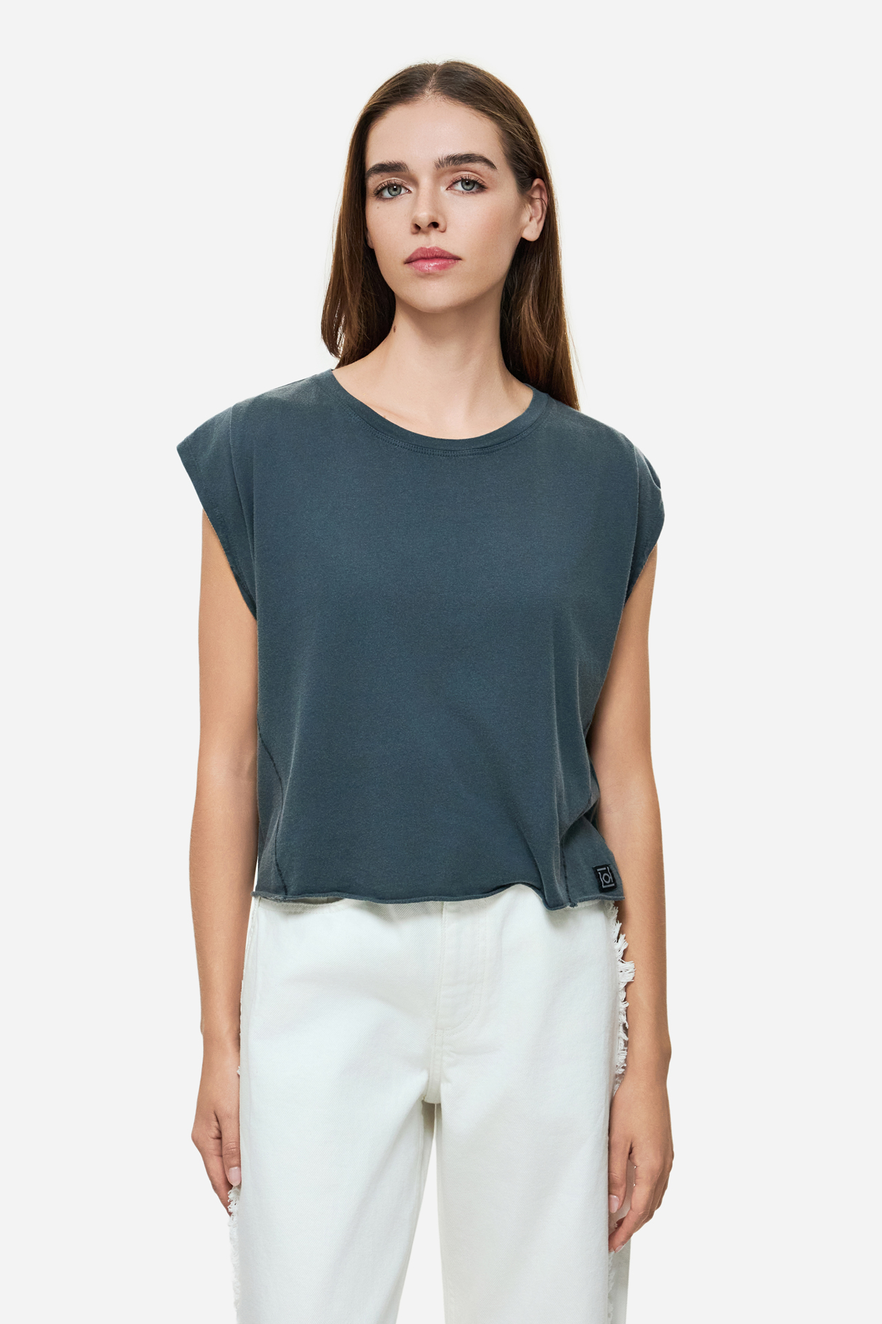 DIRTY LAUNDRY - Boxy T-Shirt With Sleeve Detail