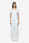 V-Neck Linen Blend T-Shirt