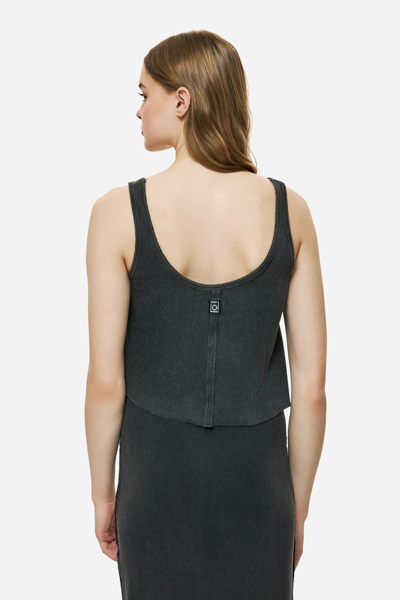 DIRTY LAUNDRY - Cropped Tank Top With Raw Edges