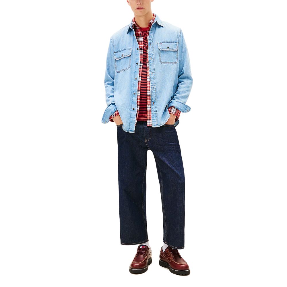 TOMMY HILFIGER JEANS - Denim Relaxed Fit Shirt