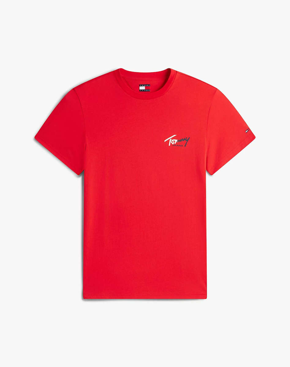 TOMMY HILFIGER JEANS - Slim Sign Chest Tee