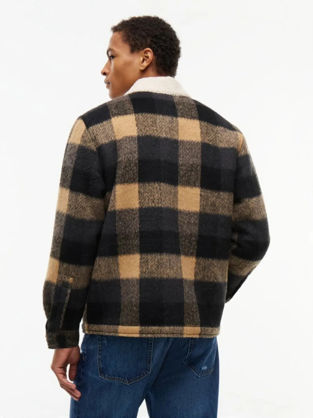 TOMMY HILFIGER JEANS - Teddy Collar Brushed Shack