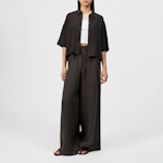 Pure Linen Paperbag Trousers