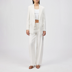 Boyfriend Blazer In Linen Twill