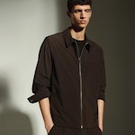 JOTTAR Jacket With Turnover Collar In Techno Crepe