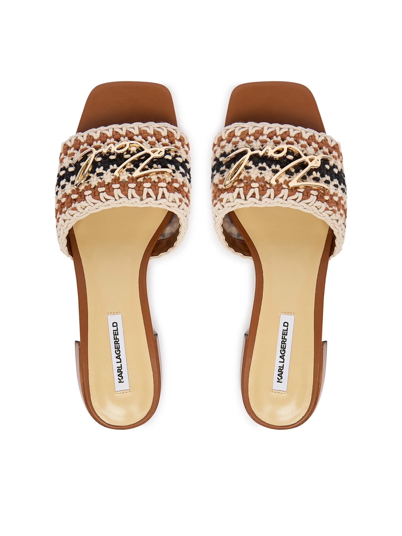 KARL LAGERFELD - Crochet Signia Slides