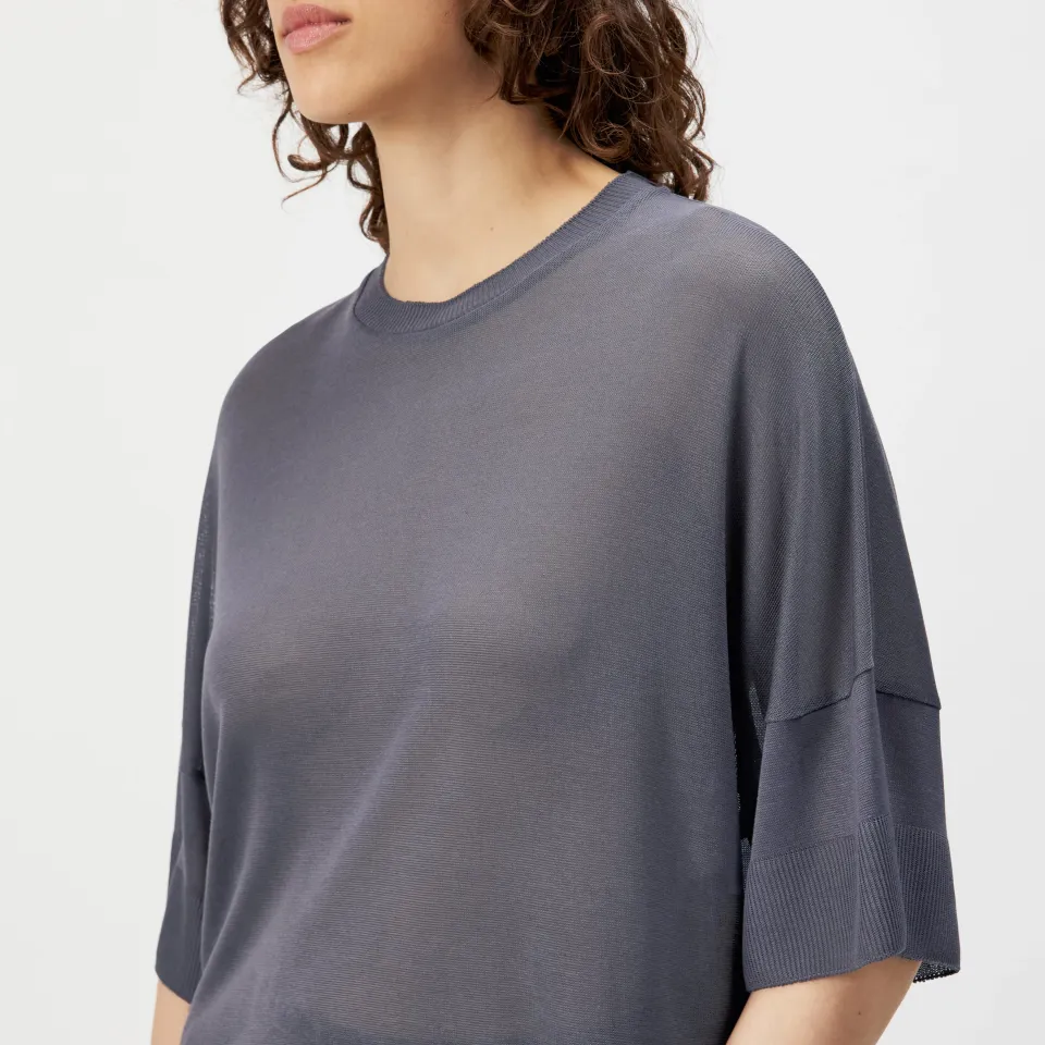 DRYKORN - Kusia T-shirt In A Shiny Fine-Knit Look