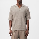 Oversized Pure Cotton Knit Polo