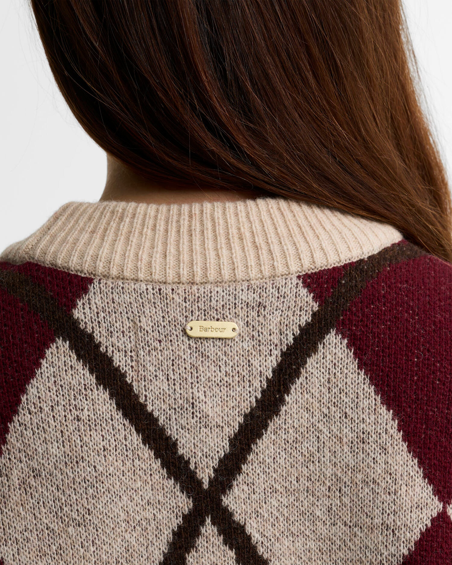 BARBOUR - Harleigh Argyle Wool-Blend Cardigan