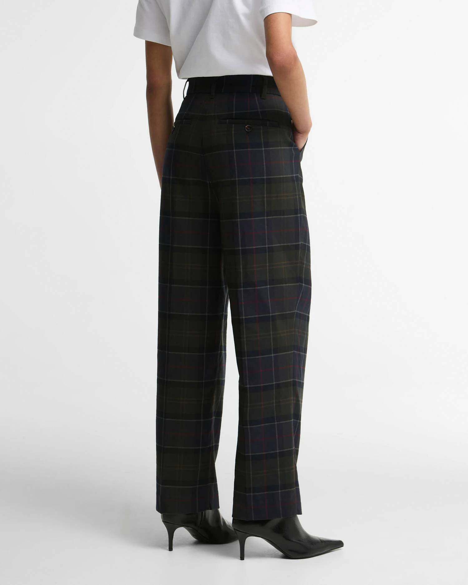 BARBOUR - Delilah Tartan Straight-Leg Trousers