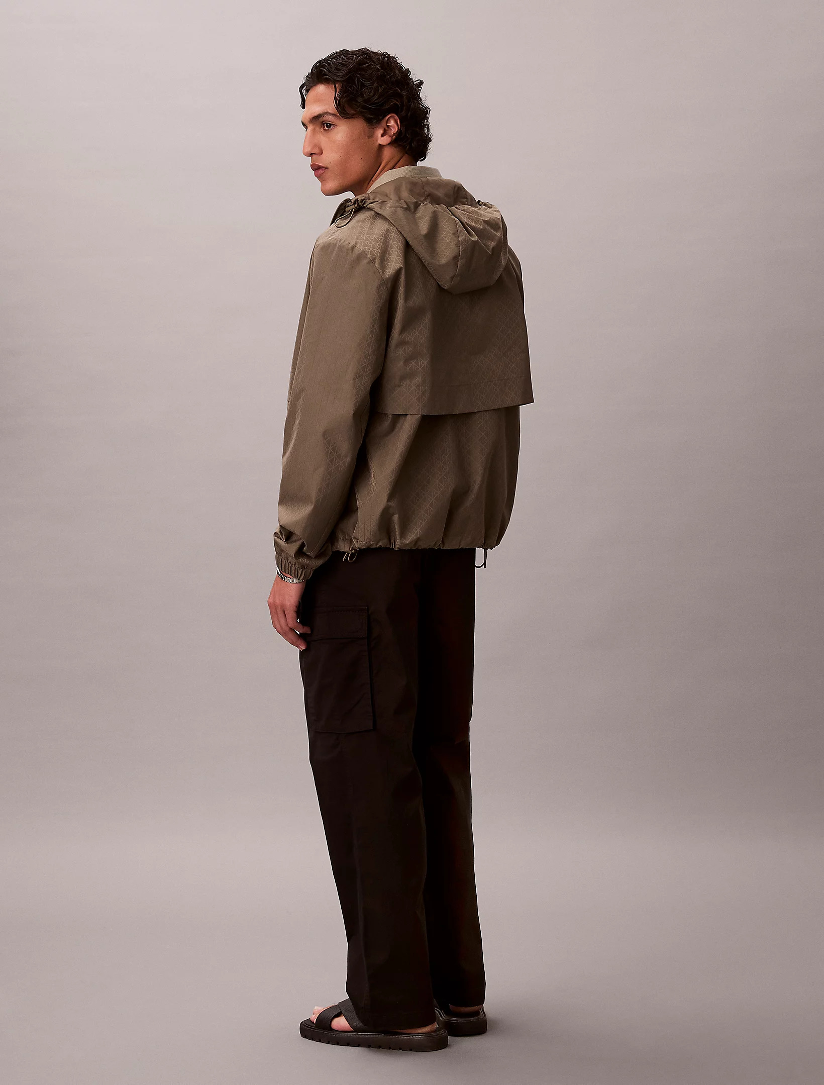 CALVIN KLEIN JEANS - Straight Cotton Twill Cargo Trousers