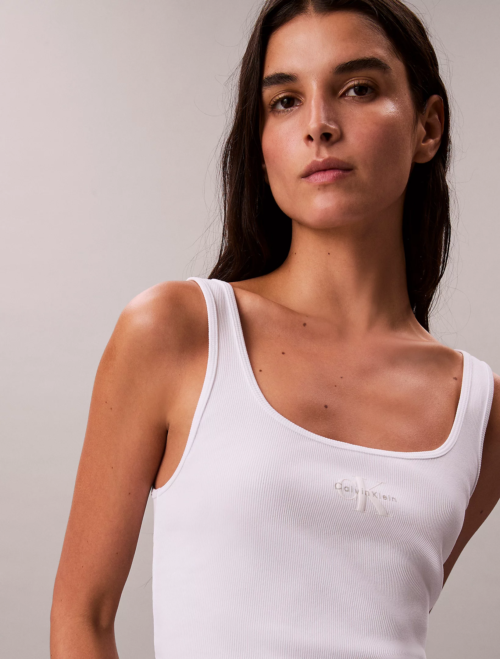 CALVIN KLEIN JEANS - CK Monogram Rib Tank Top