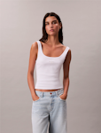 CK Monogram Rib Tank Top