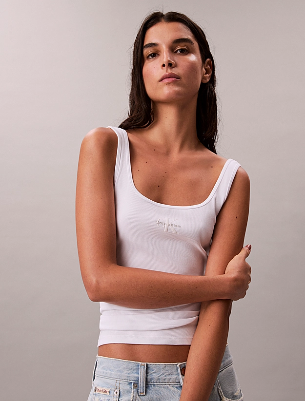 CALVIN KLEIN JEANS - CK Monogram Rib Tank Top