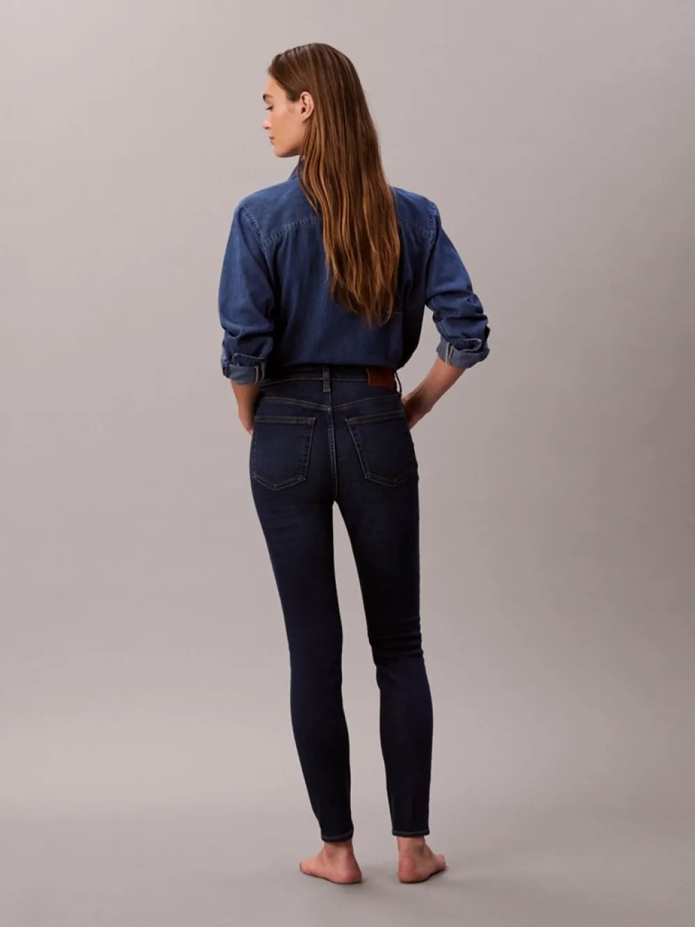 CALVIN KLEIN JEANS - Mid Rise Skinny Blue Orbit
