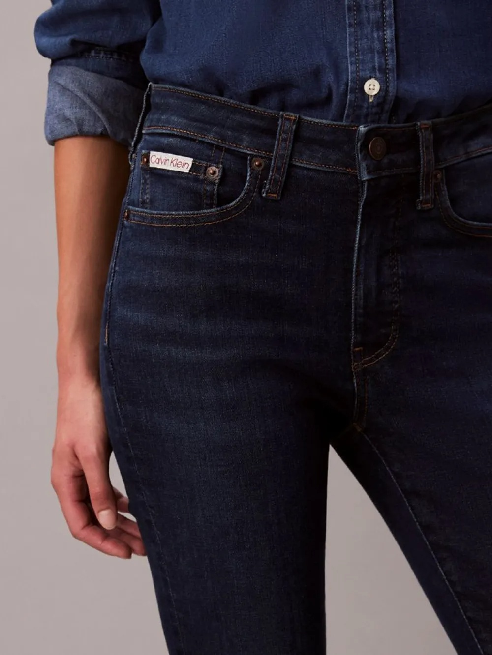 CALVIN KLEIN JEANS - Mid Rise Skinny Blue Orbit
