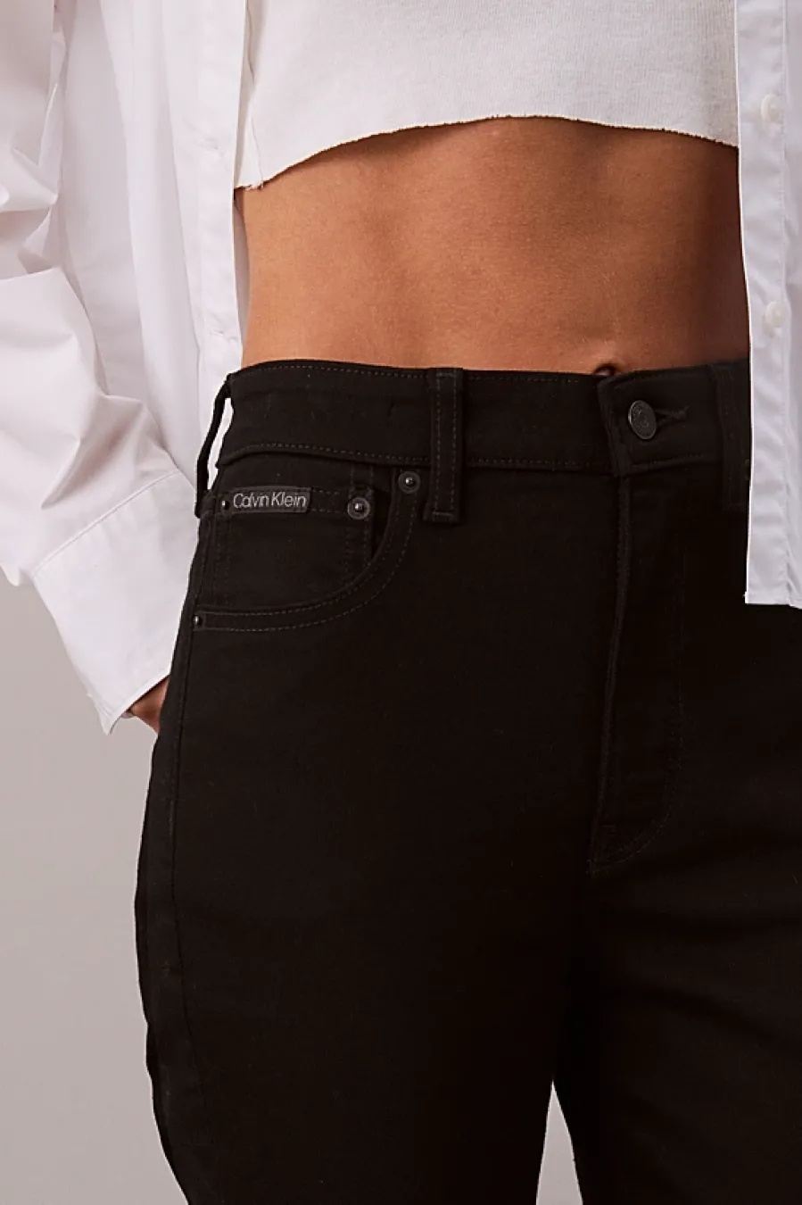 CALVIN KLEIN JEANS - High Rise Skinny Jeans Ck Class