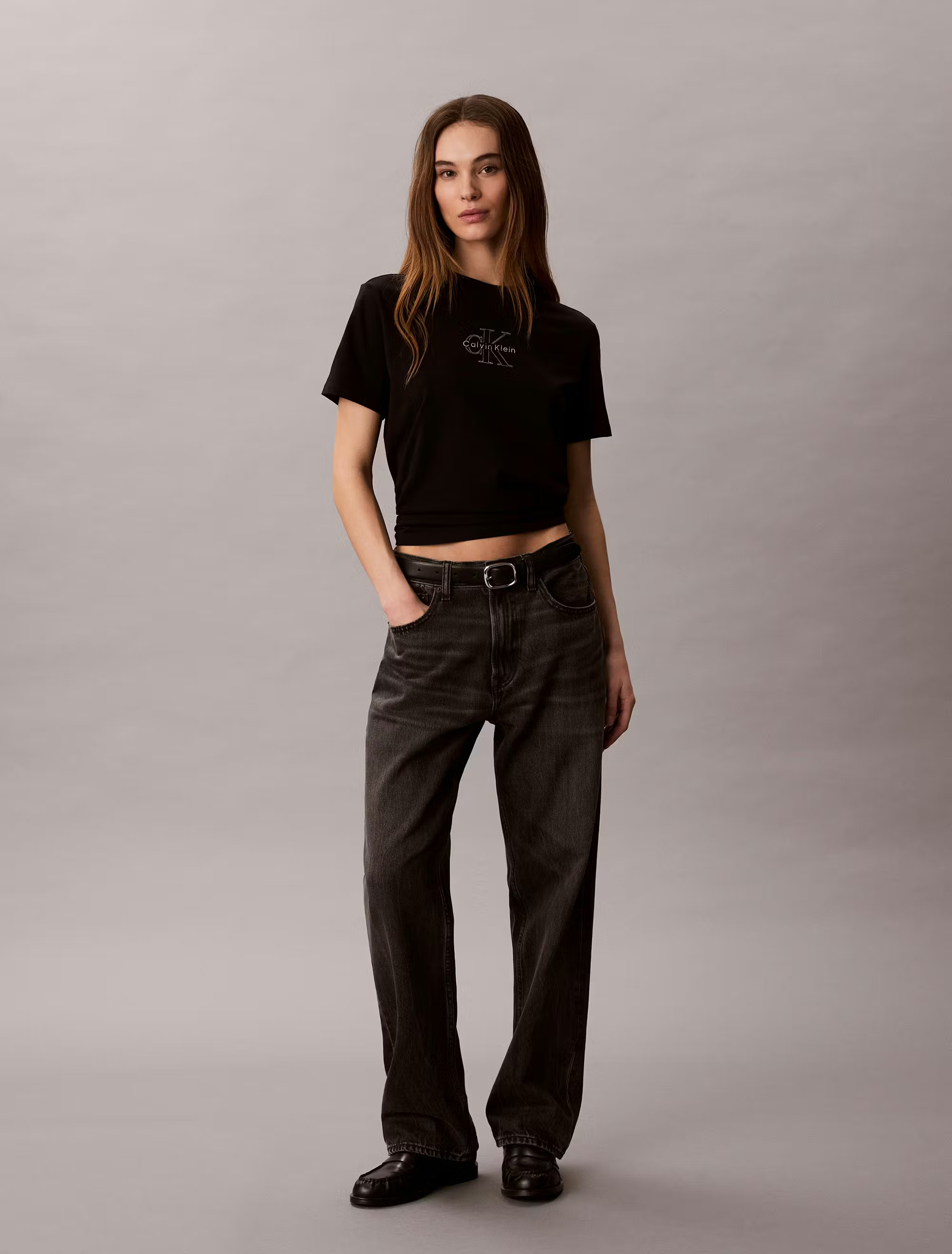 CALVIN KLEIN JEANS - Classic Foil Monologo Tee