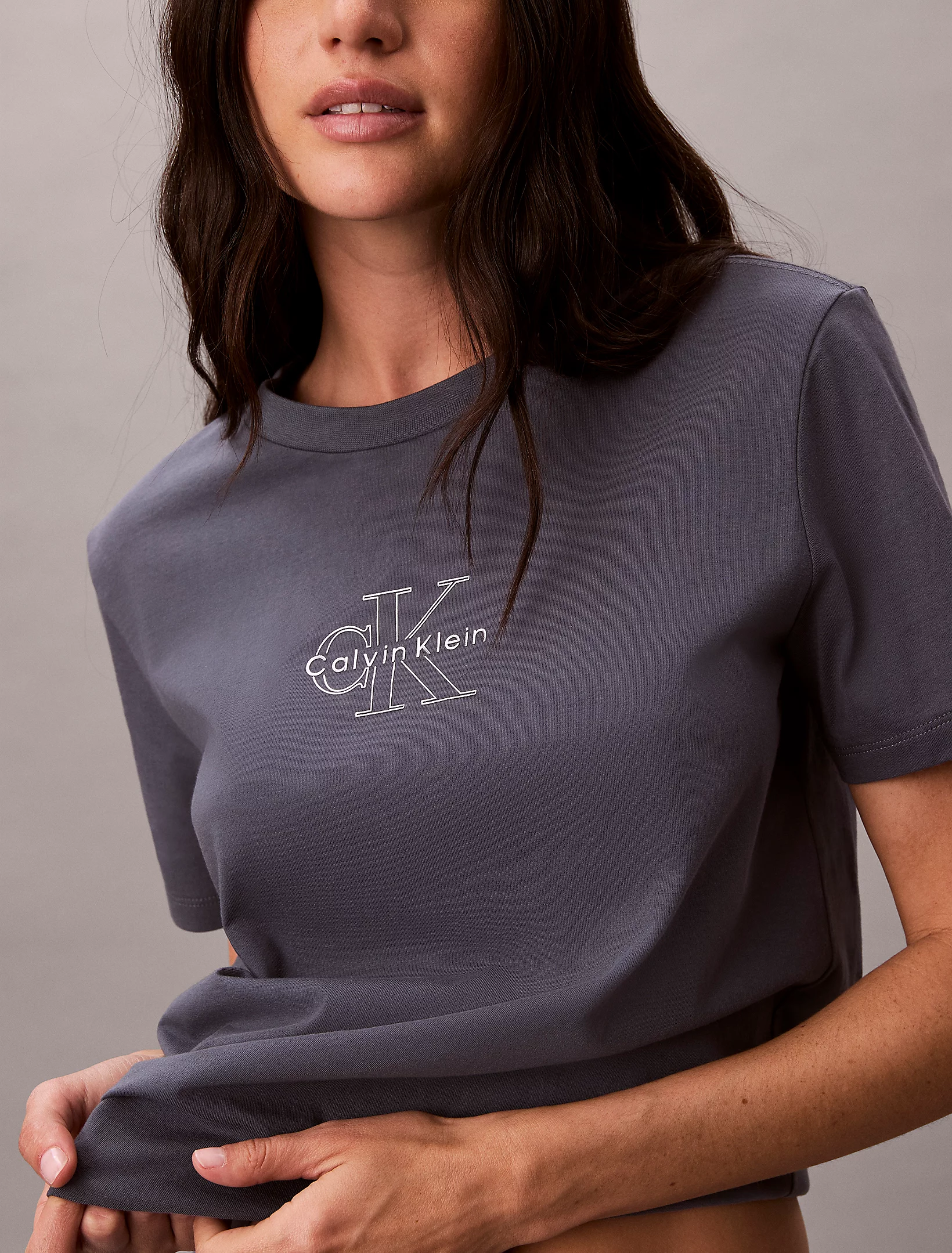 CALVIN KLEIN JEANS - Classic Foil Monologo Tee