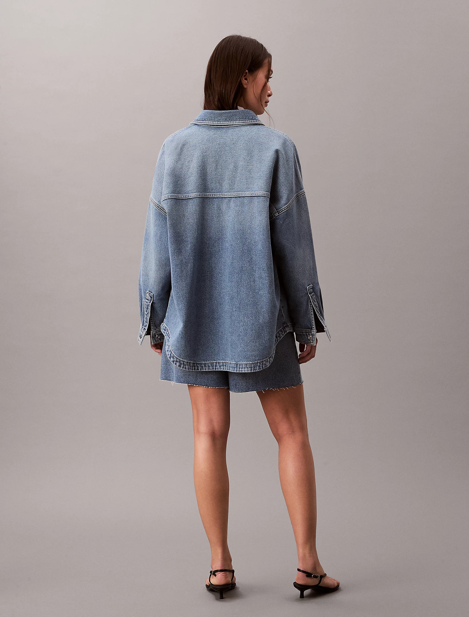 CALVIN KLEIN JEANS - Denim Boyfriend Button-Up Shirt