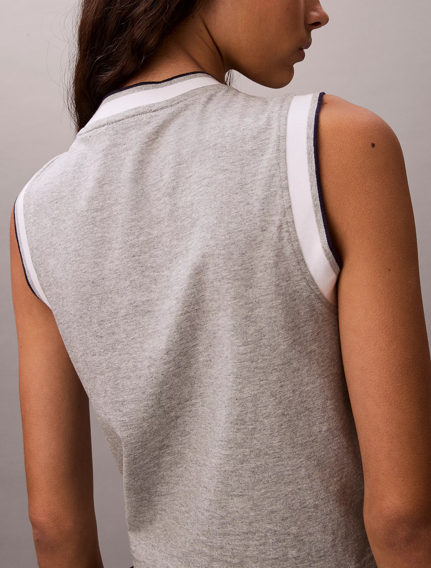 CALVIN KLEIN JEANS - Sporty Ringer Tank Top