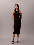 Monogram Rib Midi Tank Dress