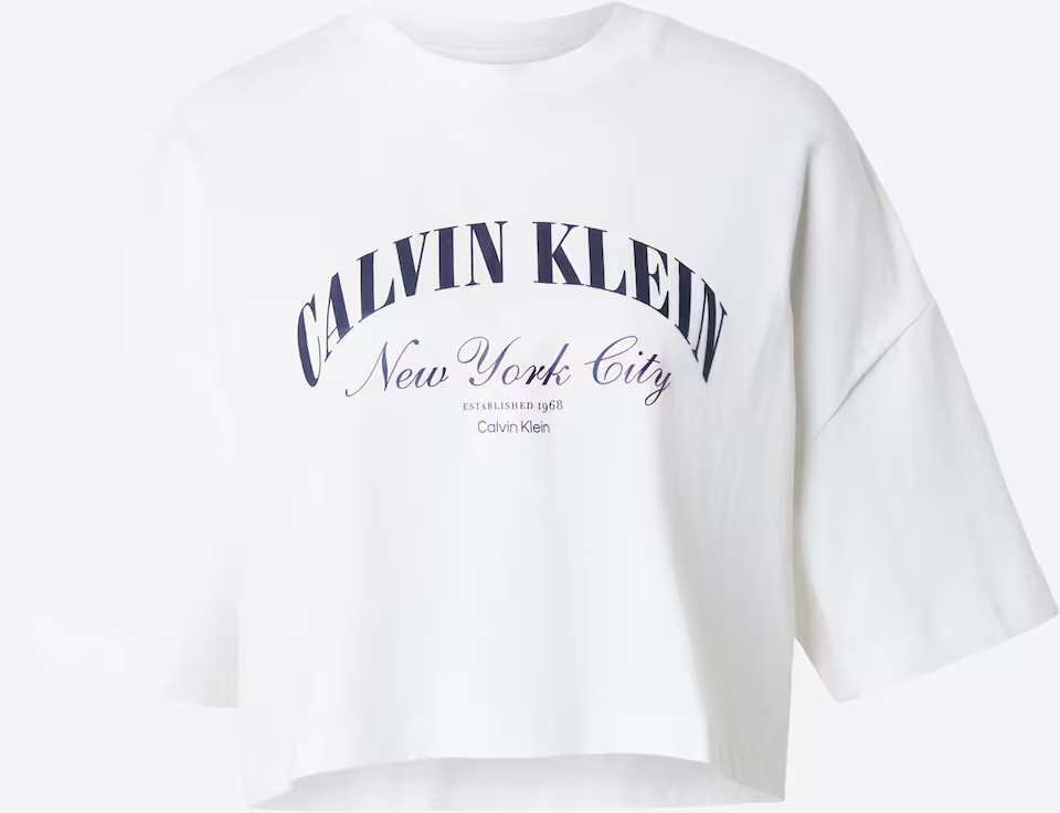 CALVIN KLEIN JEANS - Cropped Boxy heritage Crest
