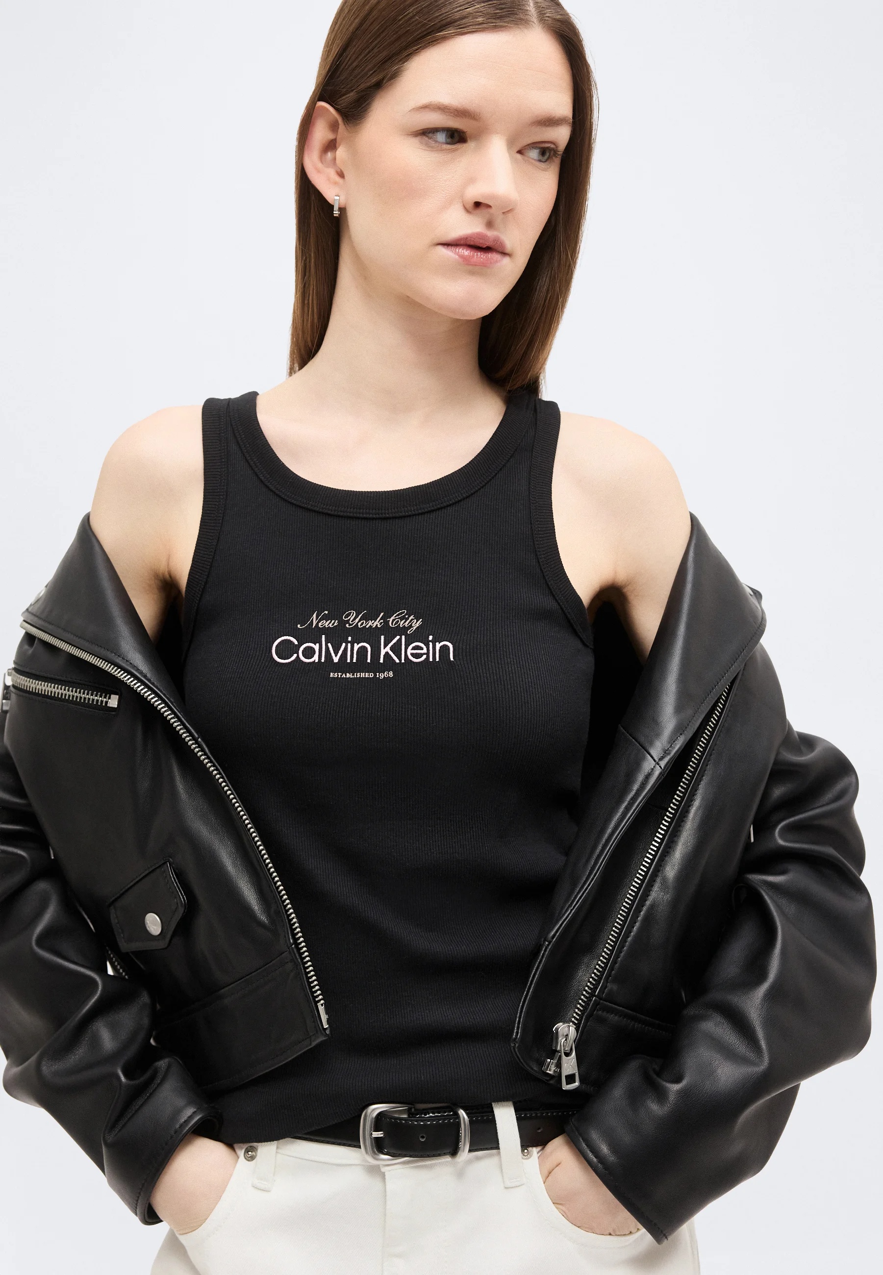 CALVIN KLEIN JEANS - Contour Rib Graphic Tank