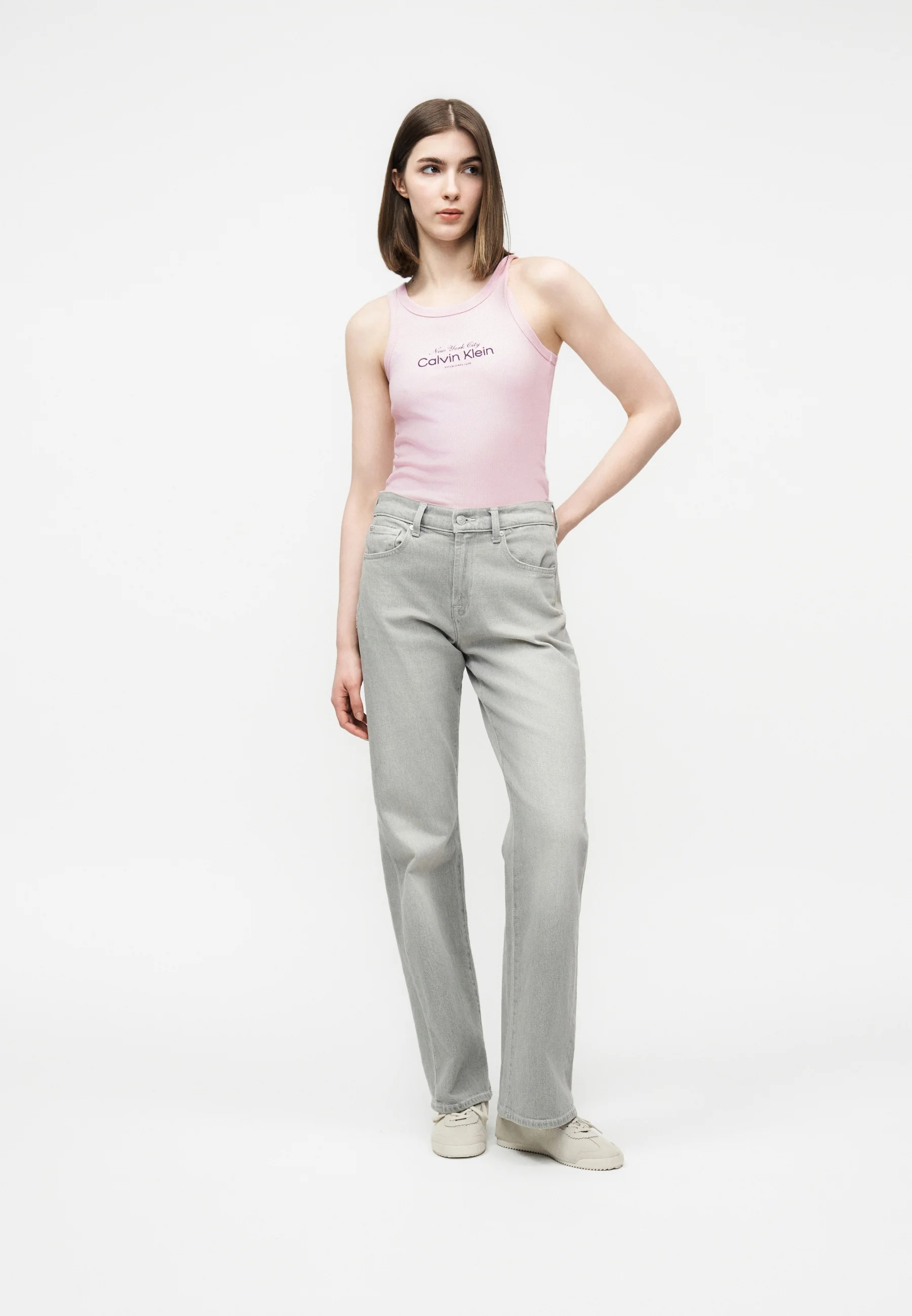 CALVIN KLEIN JEANS - Contour Rib Graphic Tank