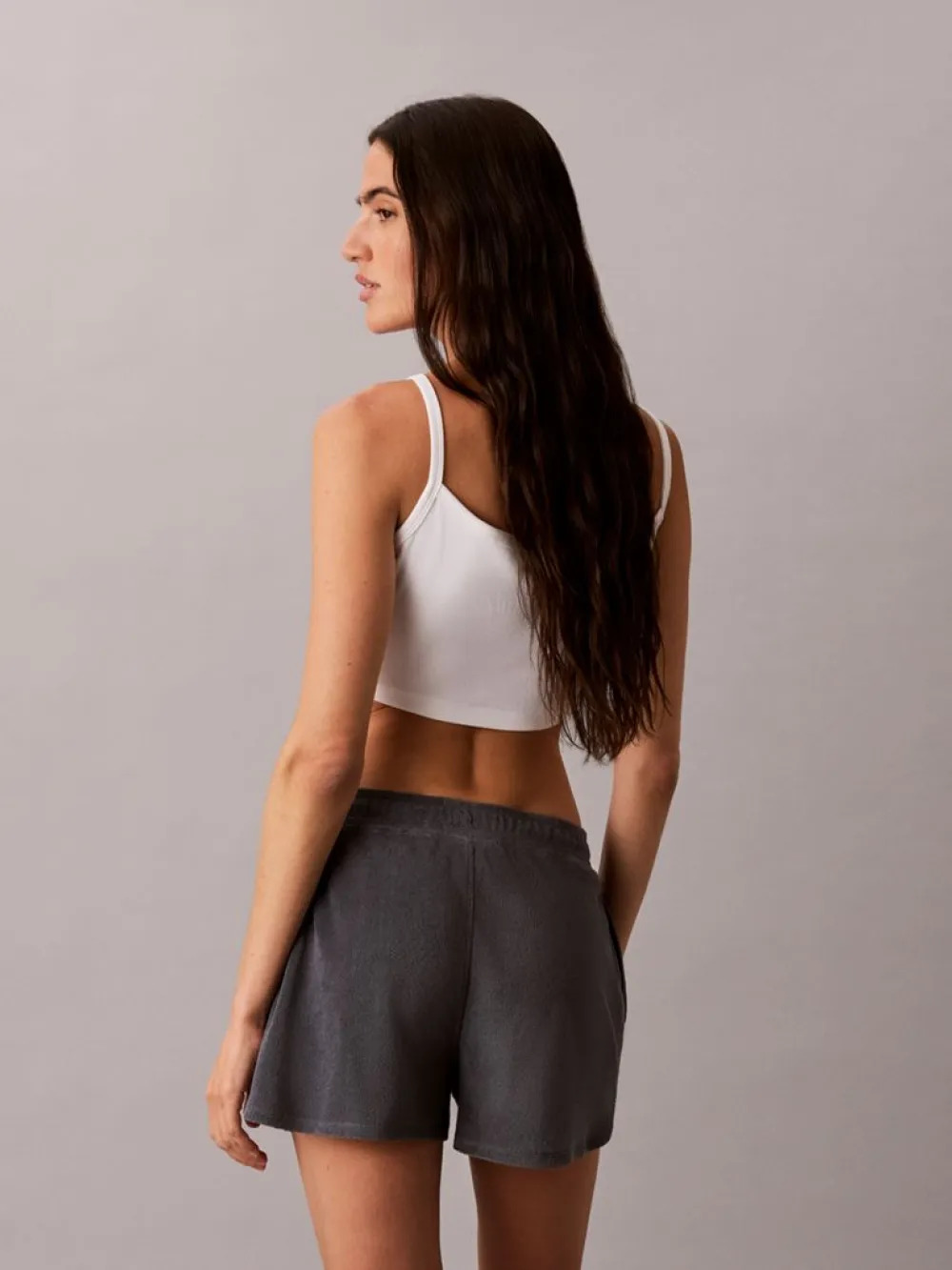 CALVIN KLEIN JEANS - Towel Terry Dolphin Shorts