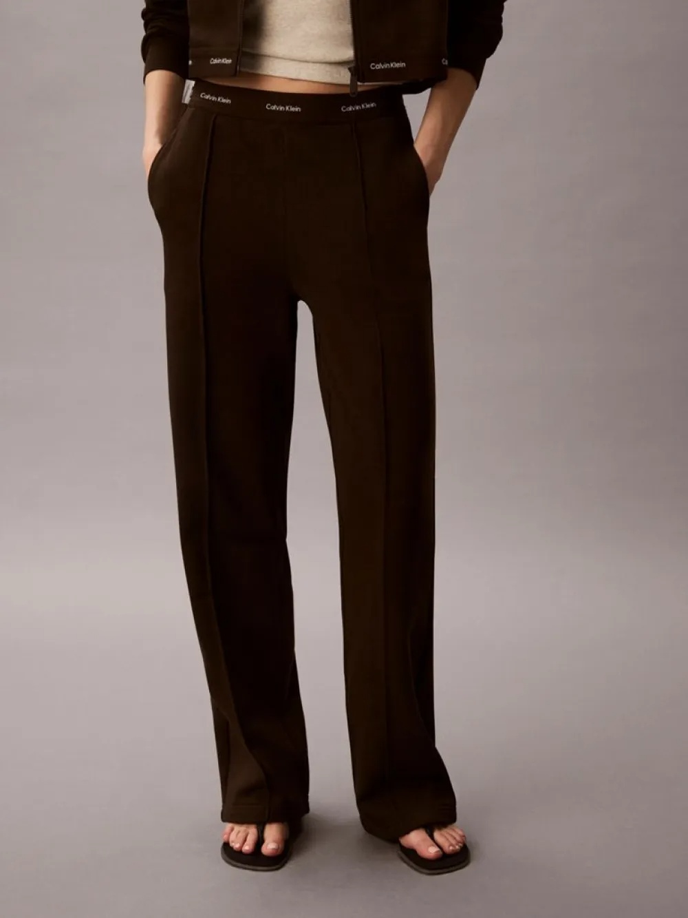 CALVIN KLEIN JEANS - Terry Logo Waistband Track Pants