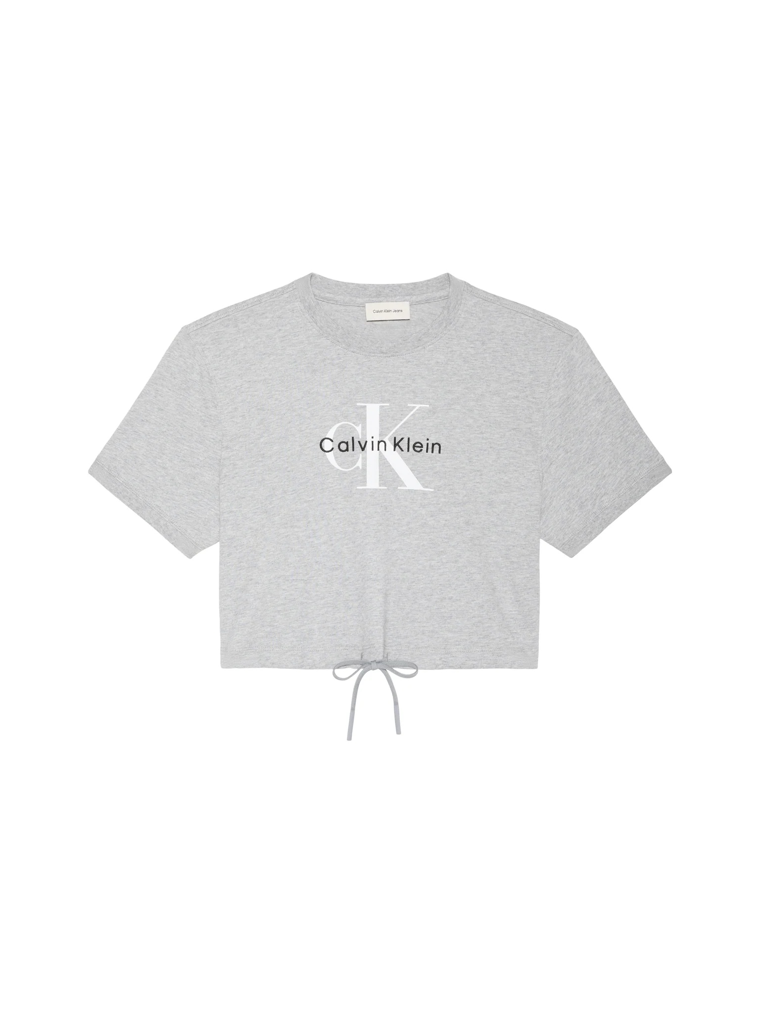 CALVIN KLEIN JEANS - Monologo Cropped Tie Tee
