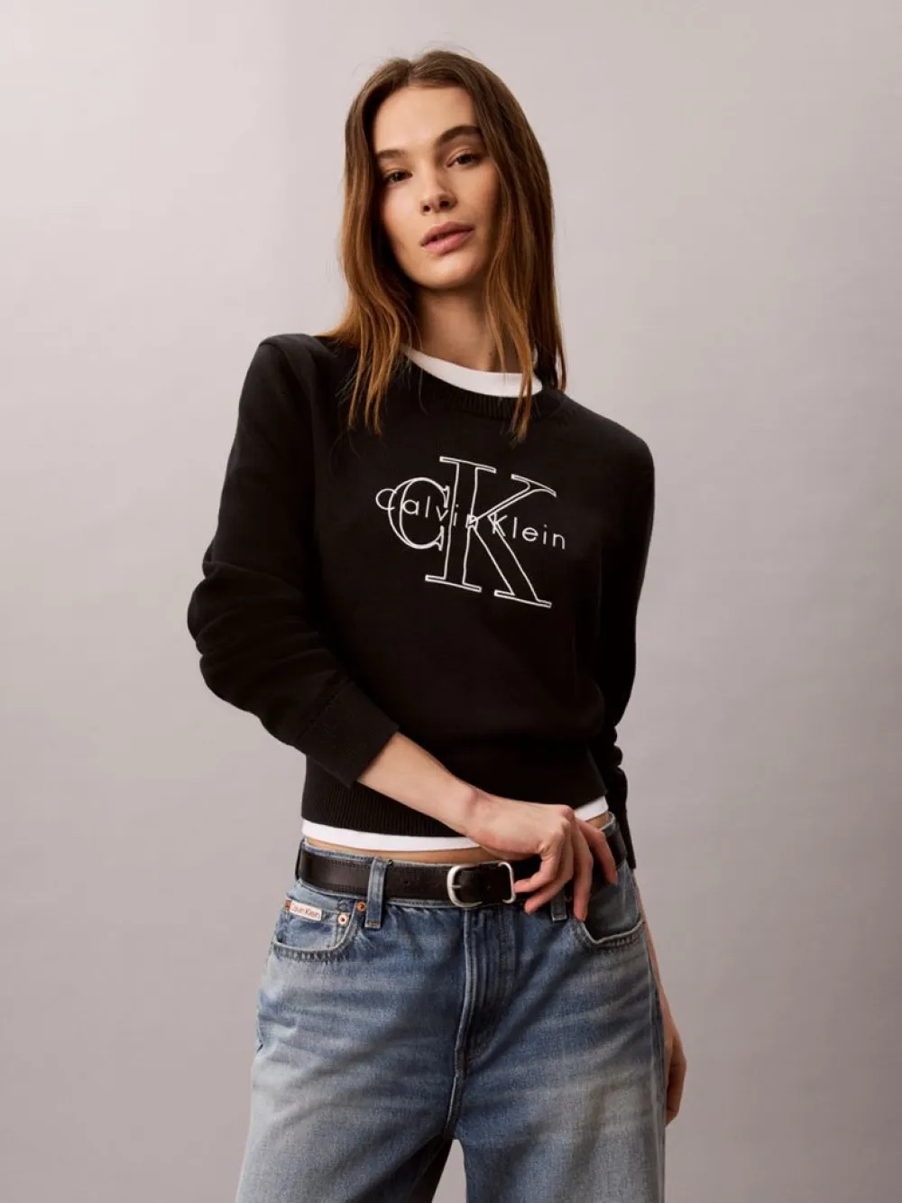 CALVIN KLEIN JEANS - Logo Outline Top