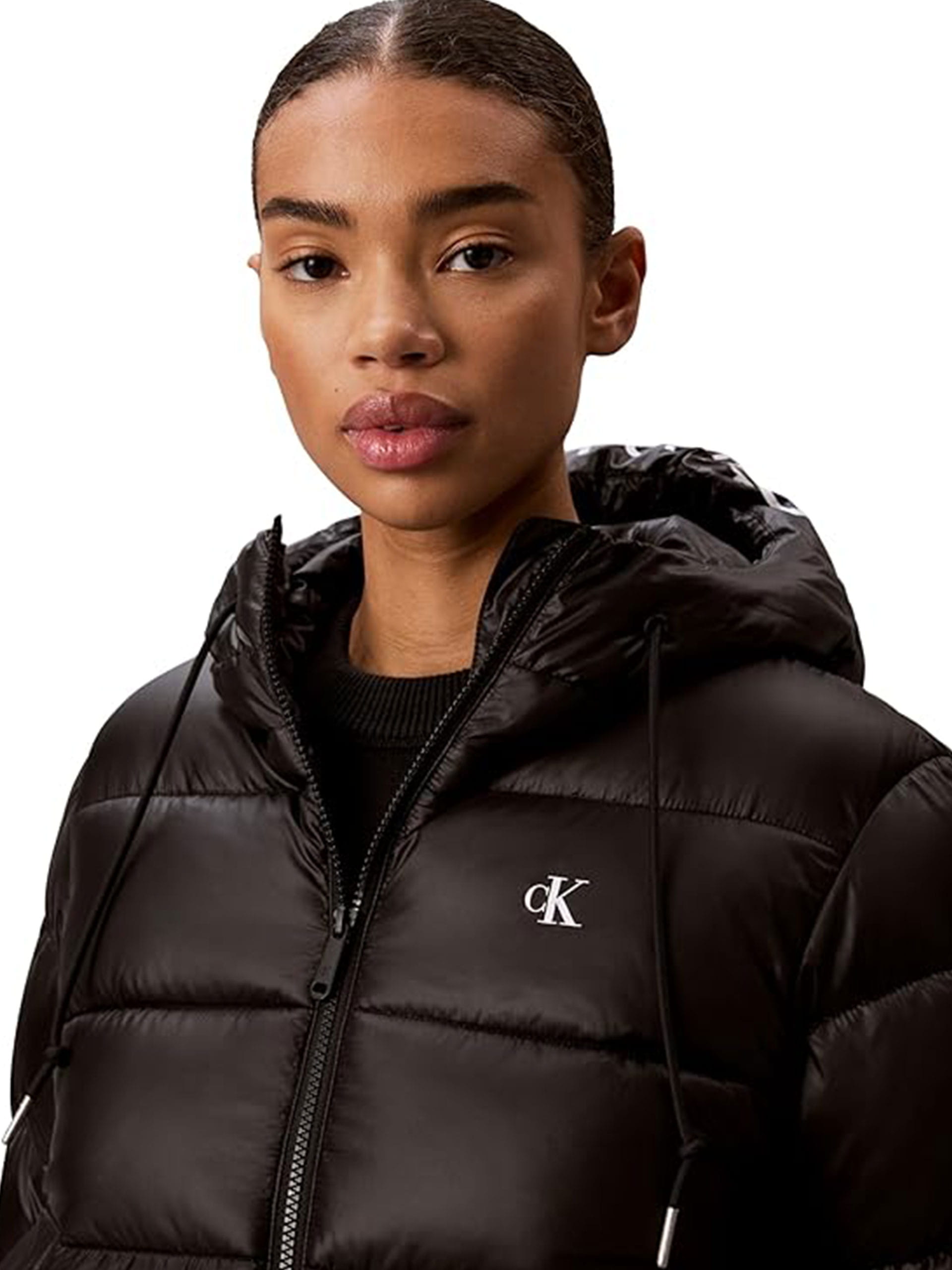 CALVIN KLEIN JEANS - Short Logo Puffer Jacket