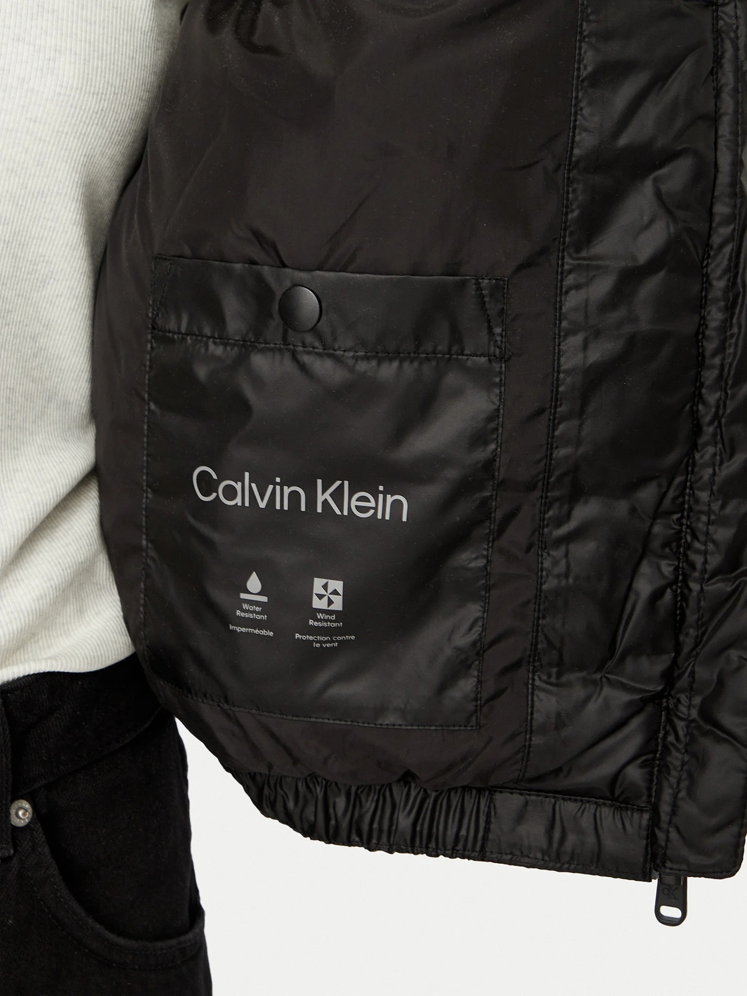 CALVIN KLEIN JEANS - Short Logo Puffer Jacket