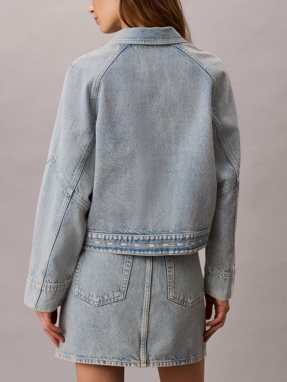 CALVIN KLEIN JEANS - Branded Boxy Denim Jacket