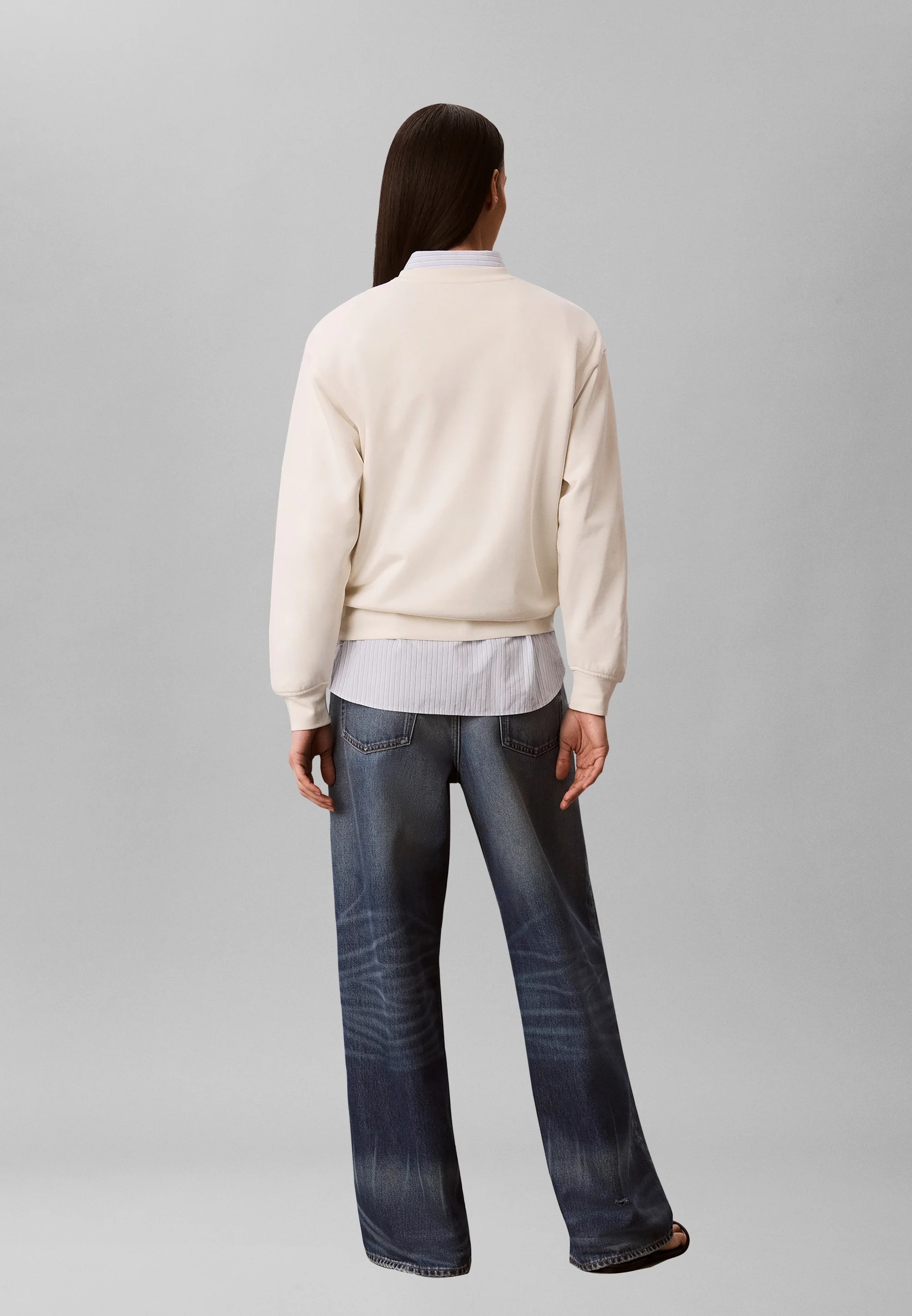CALVIN KLEIN JEANS - Ls Baby Terry Seasonal Monolog