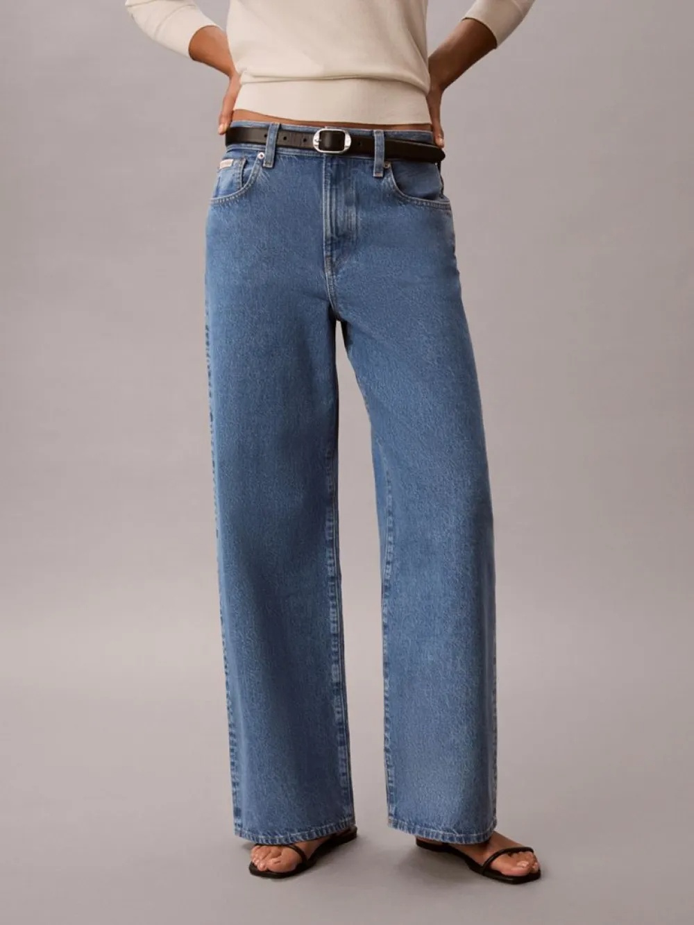 CALVIN KLEIN JEANS - Wide Leg Radio Blues