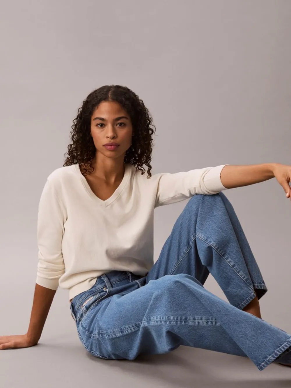 CALVIN KLEIN JEANS - Wide Leg Radio Blues