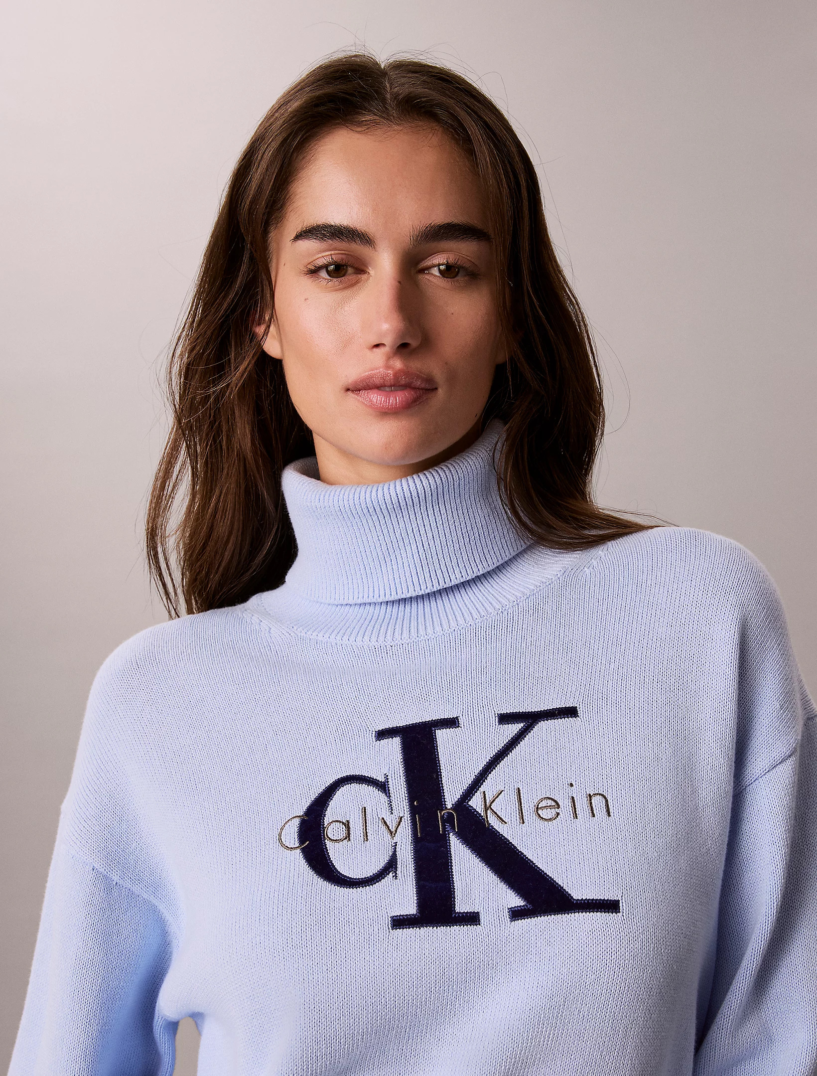 CALVIN KLEIN JEANS - Logo Tneck Pullover