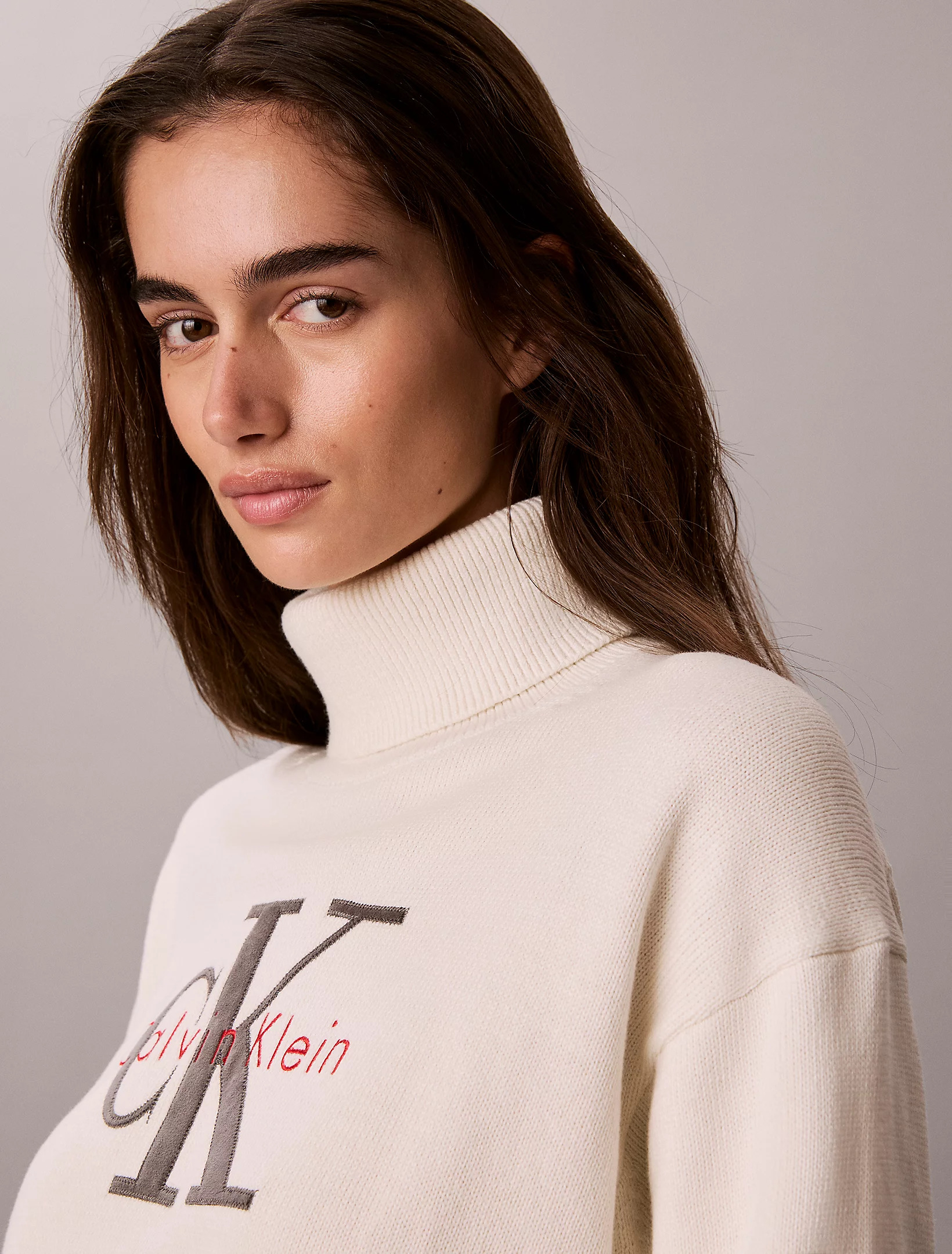 CALVIN KLEIN JEANS - Logo Tneck Pullover