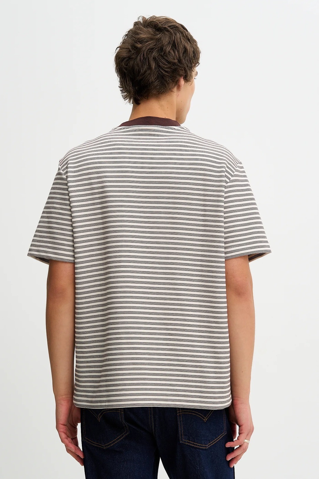 CALVIN KLEIN - Striped Ottoman Tee